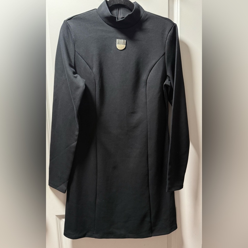 Celebrate Black History Month Long Sleeve Sheath Dress with Mock Neck